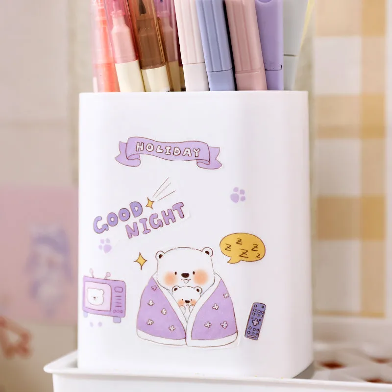 Cute Cartoon Animal White Bear Washi Tape