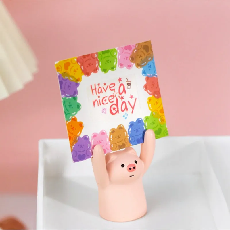 Cute Cartoon Bear Flower Roll Sticker