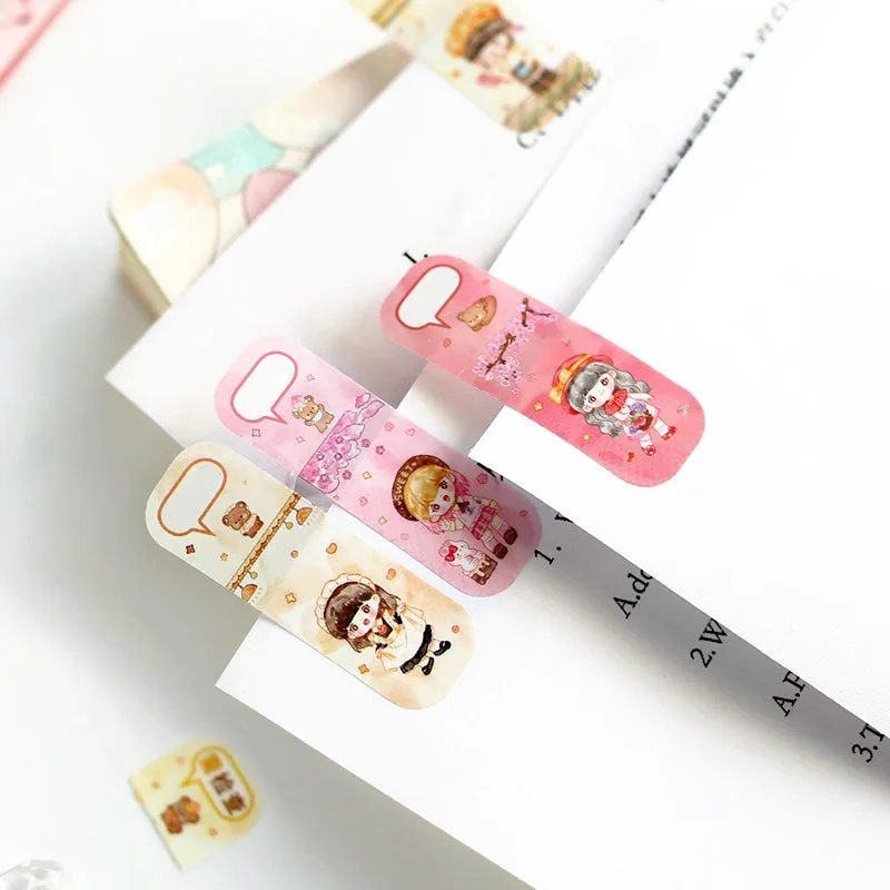 Cute Cartoon Waterproof Tearable Note Stickers