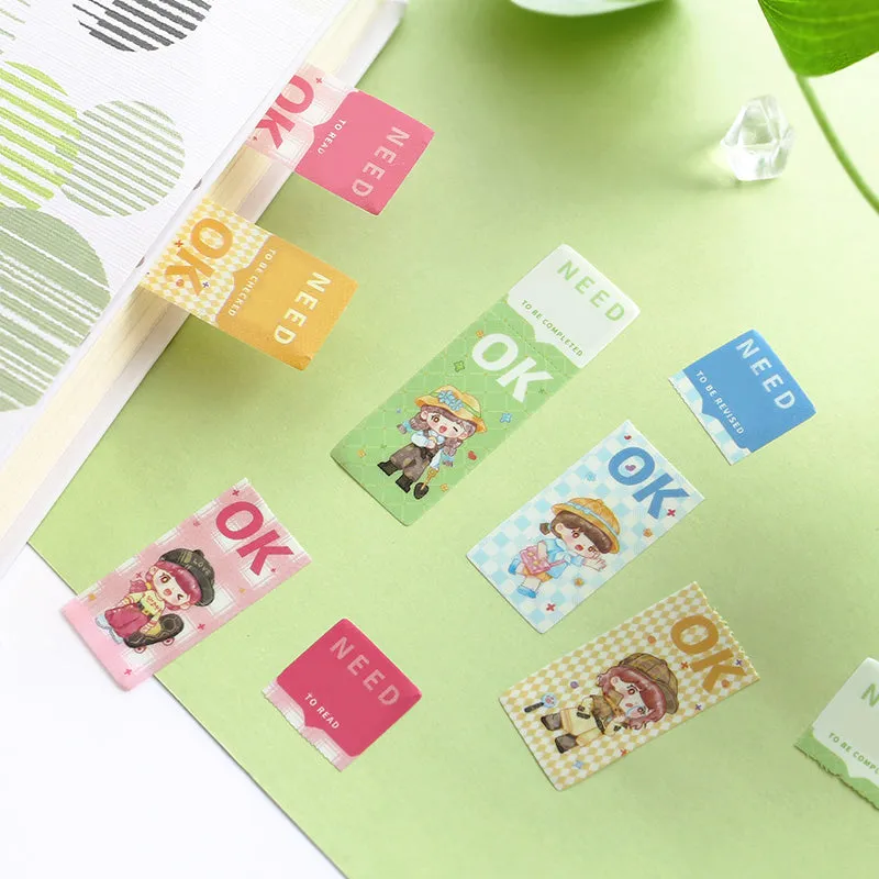 Cute Cartoon Waterproof Tearable Note Stickers