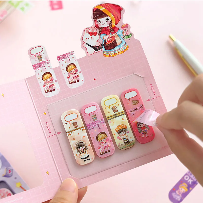 Cute Cartoon Waterproof Tearable Note Stickers