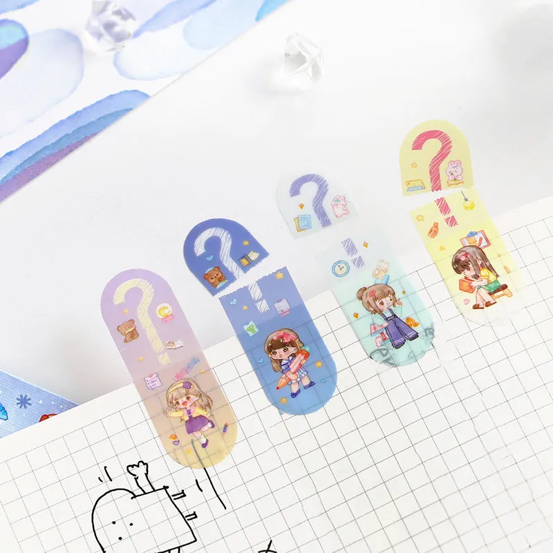 Cute Cartoon Waterproof Tearable Note Stickers