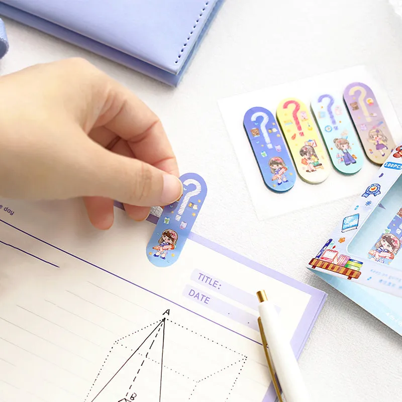 Cute Cartoon Waterproof Tearable Note Stickers