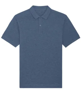 Dark Heather Blue - Prepster unisex short sleeve polo (STPU331)