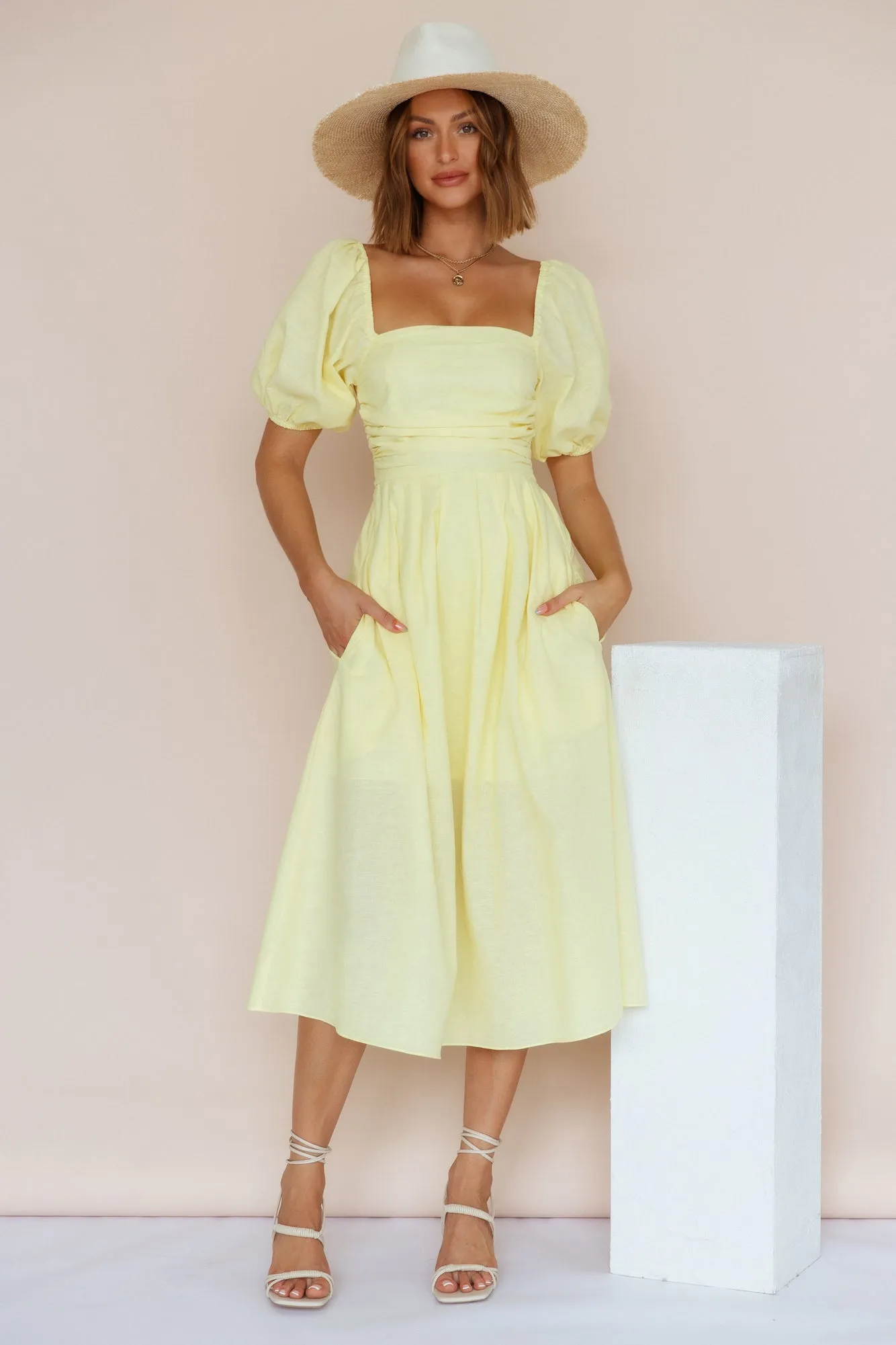 Delfino Maxi Dress Yellow