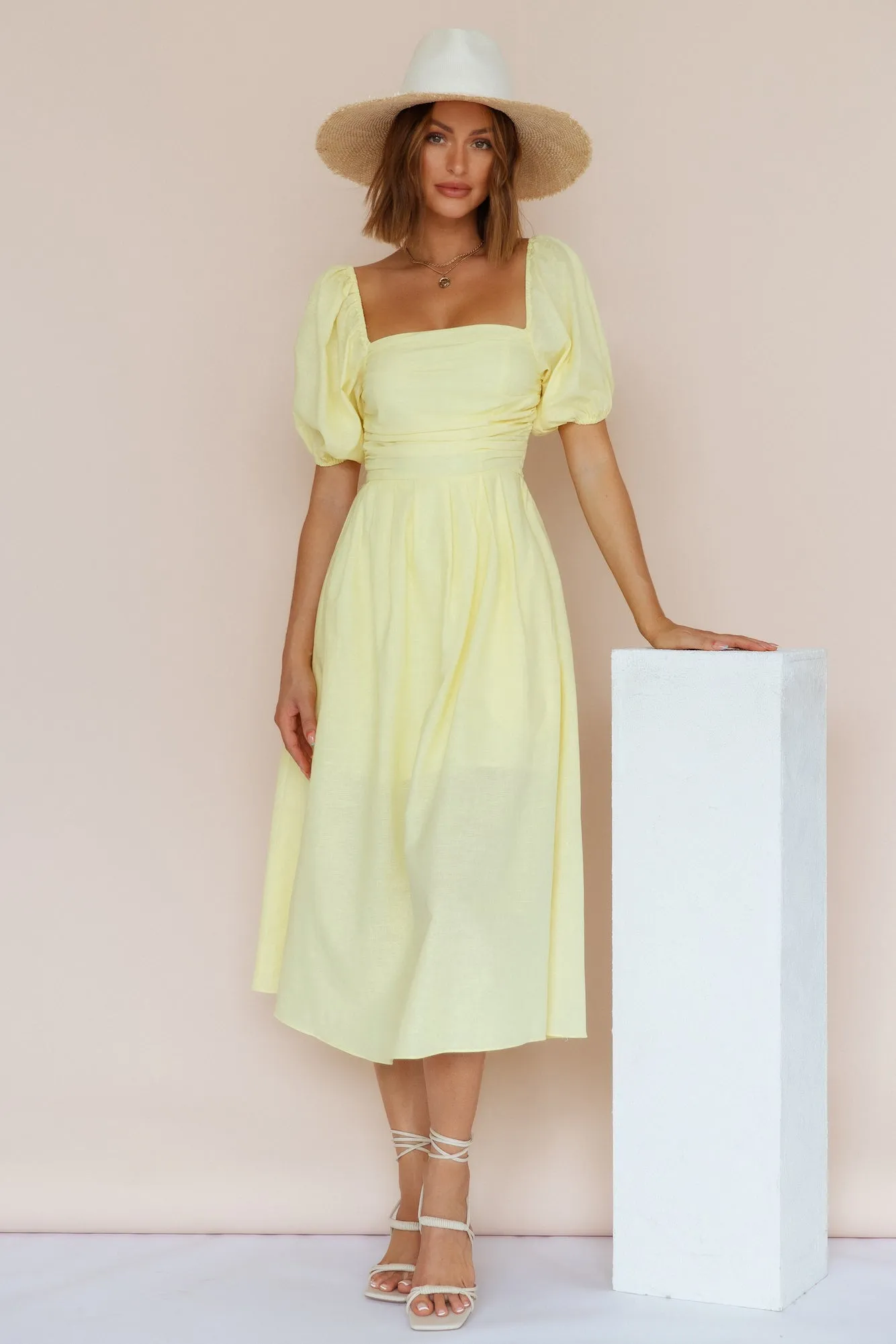 Delfino Maxi Dress Yellow