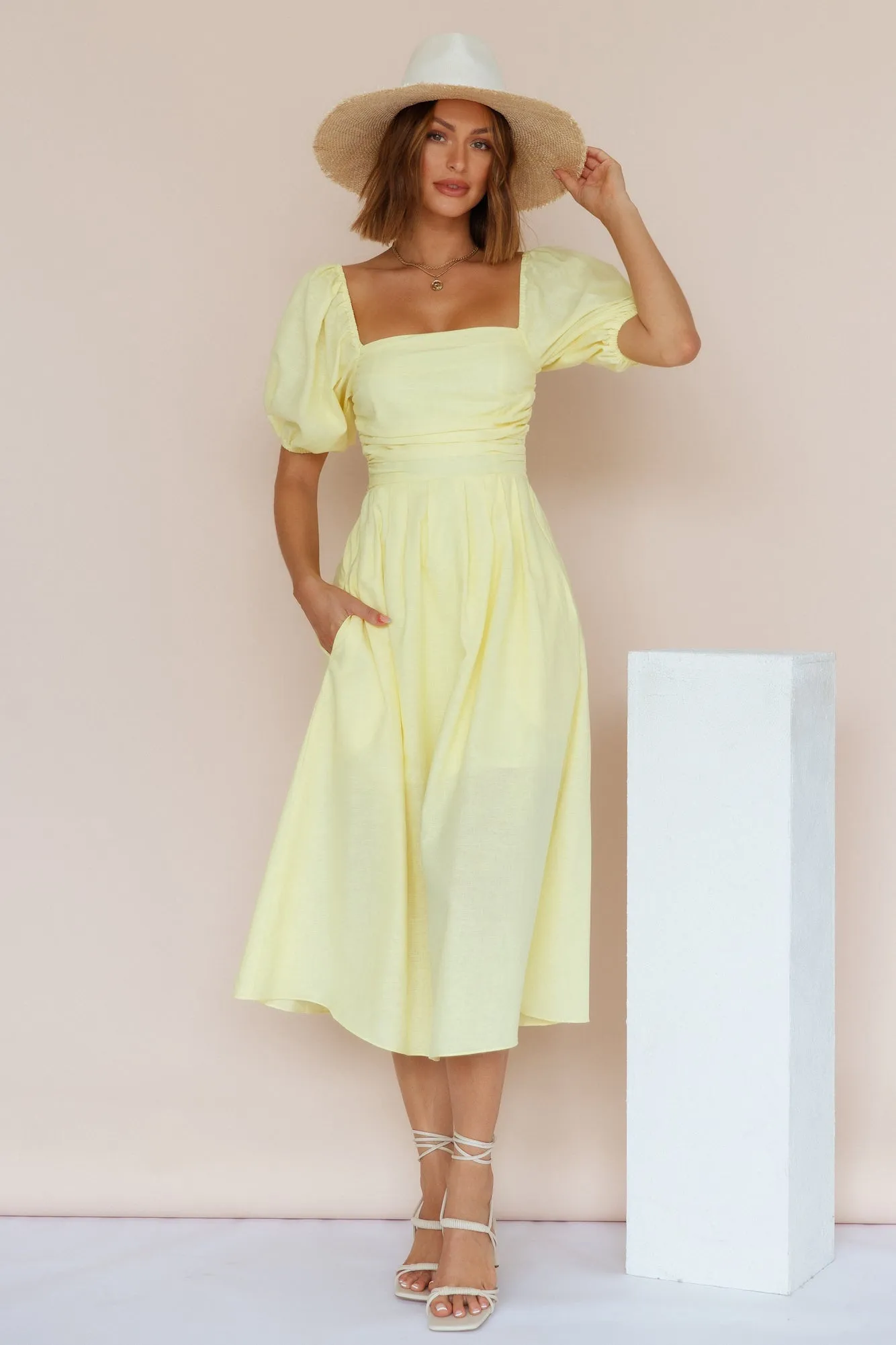 Delfino Maxi Dress Yellow