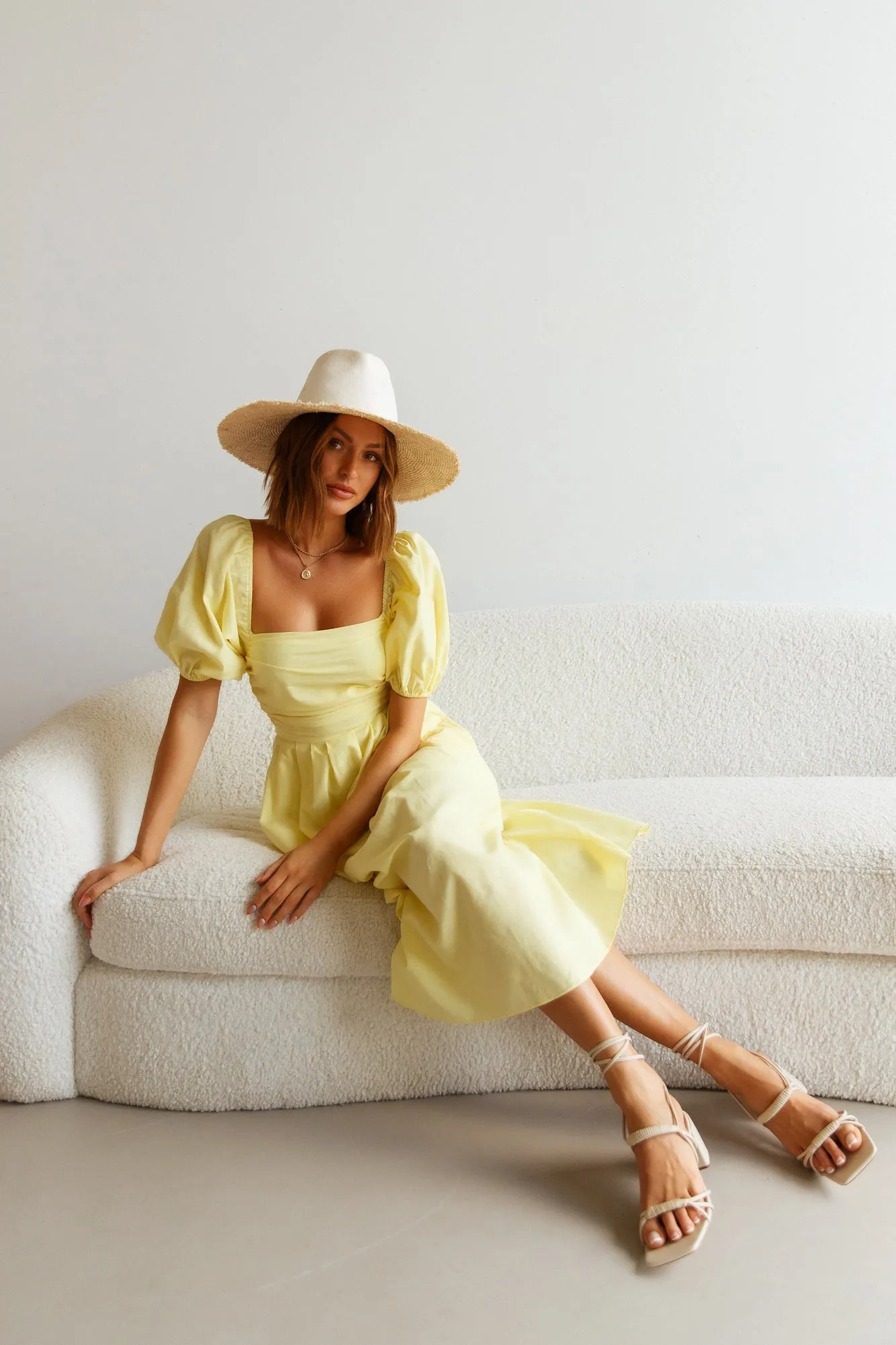 Delfino Maxi Dress Yellow