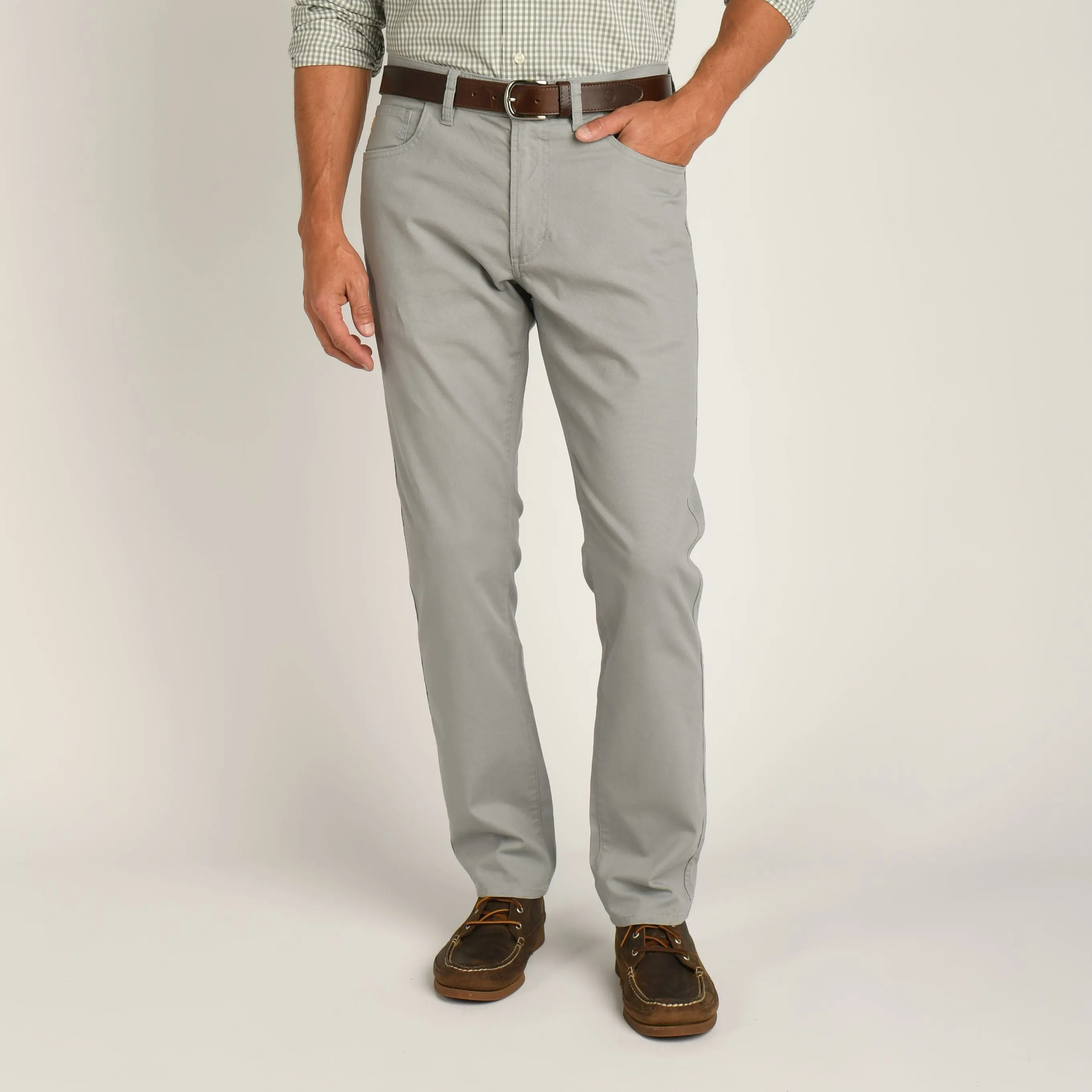 Duck Head Pinpoint Pant - Limestone Grey