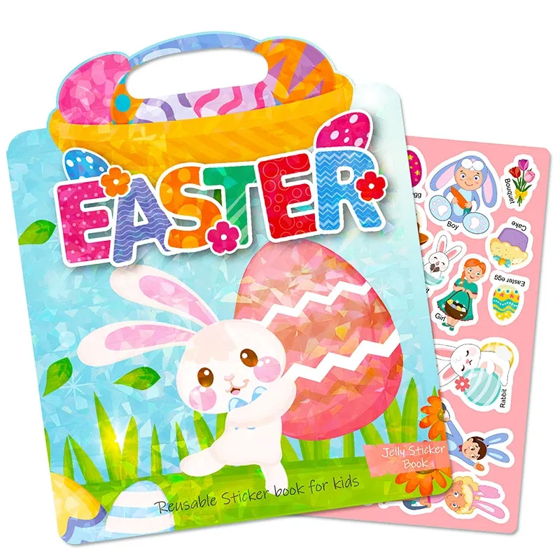 Easter Bunny and Egg Cartoon Sticker Book