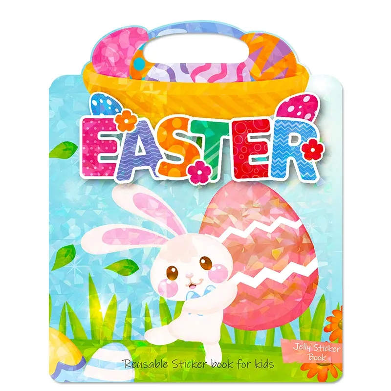 Easter Bunny and Egg Cartoon Sticker Book