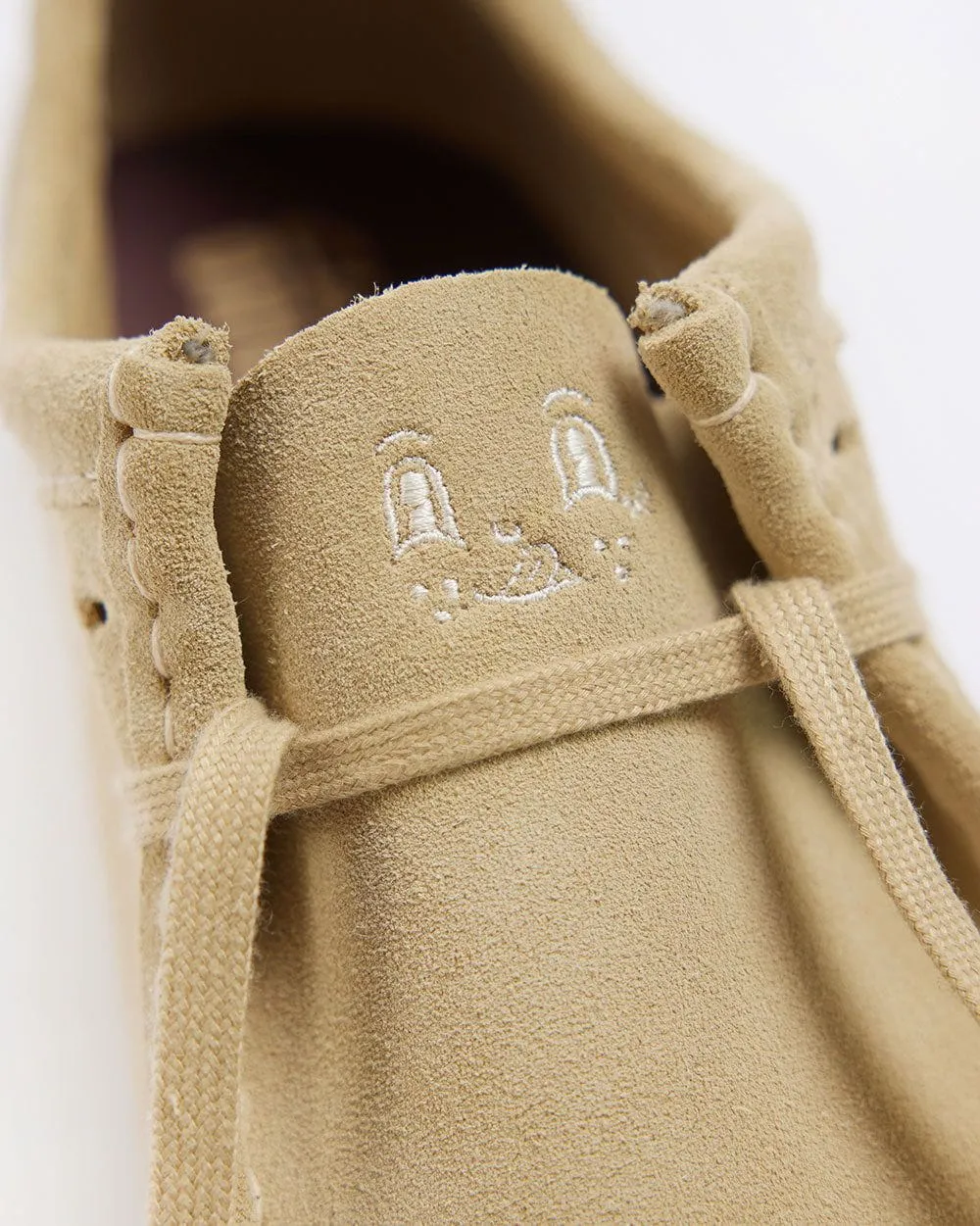 Embroidered Wallabee | Clarks Originals x Percival | Maple Suede