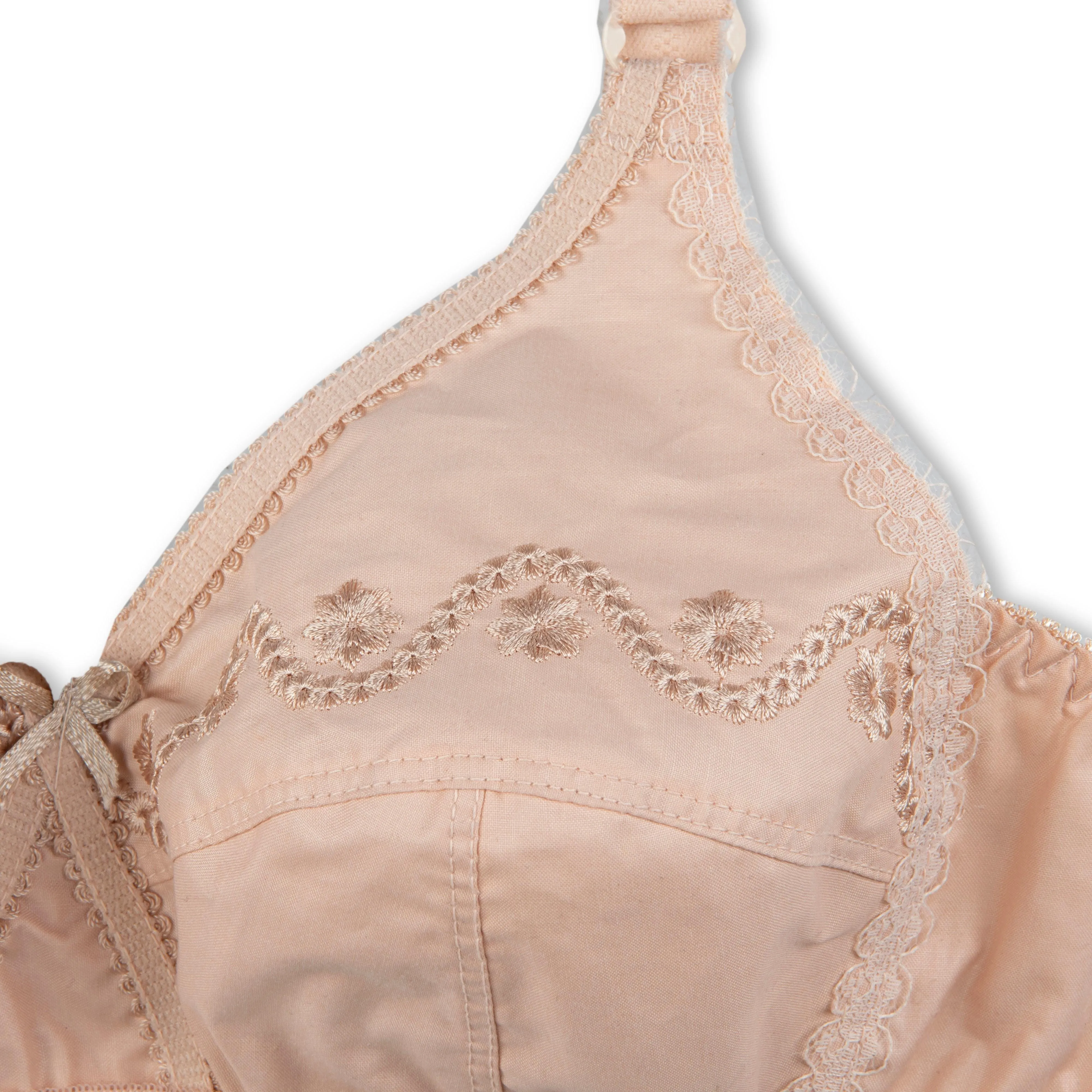 Espicopink | Love-In-The-Mist - Cross Over Embroidered Non-Padded Bra