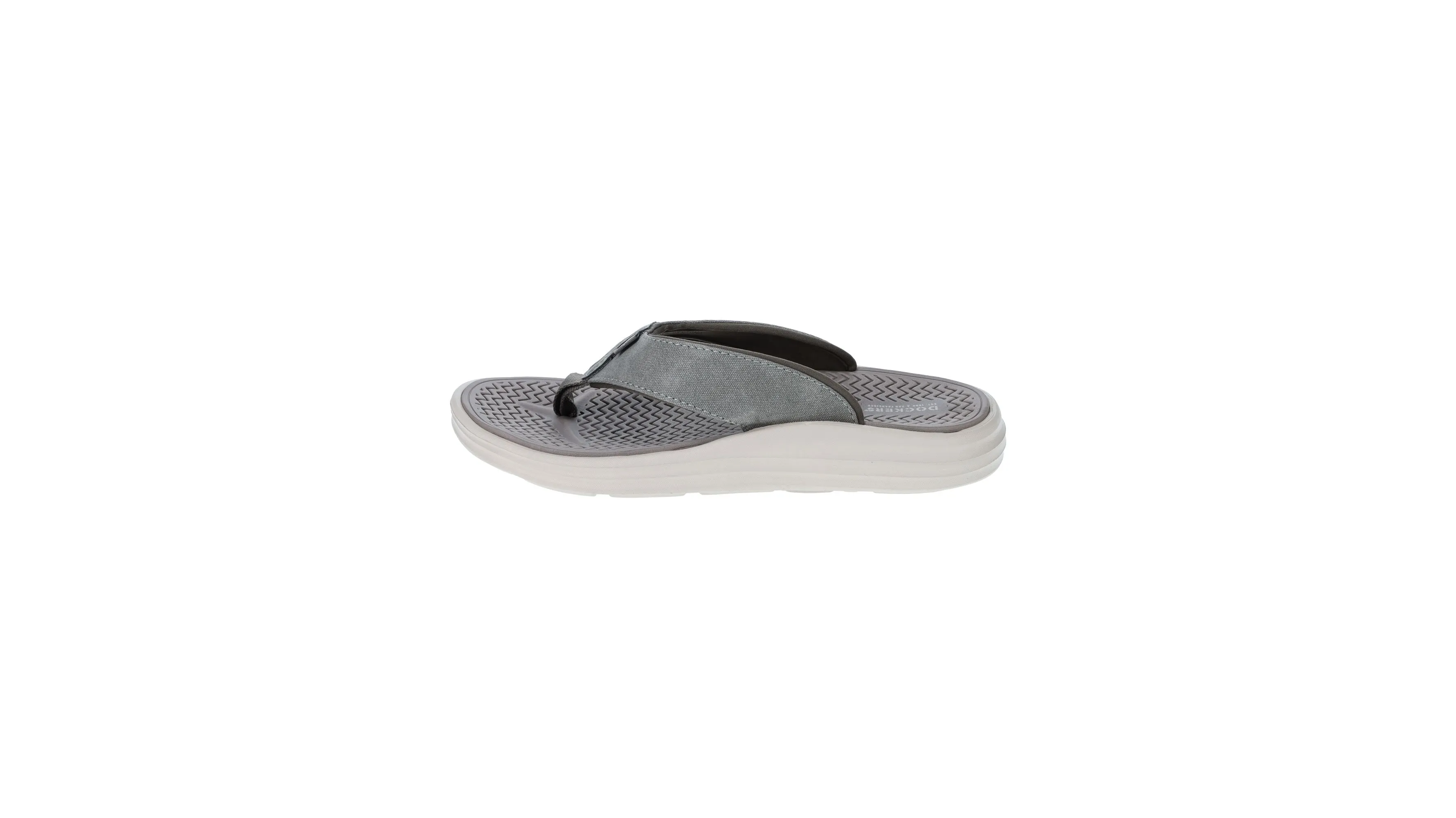 Faux Canvas Flip Flops