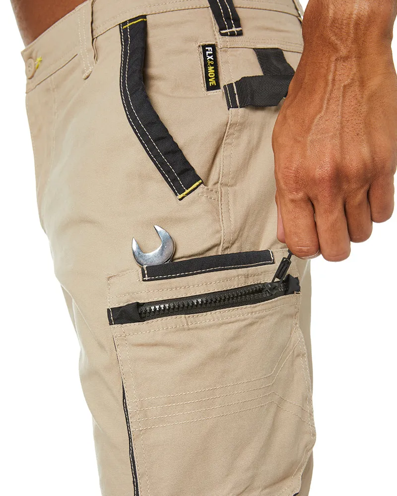 Flex and Move Stretch Utility Zip Cargo Pant - Stone