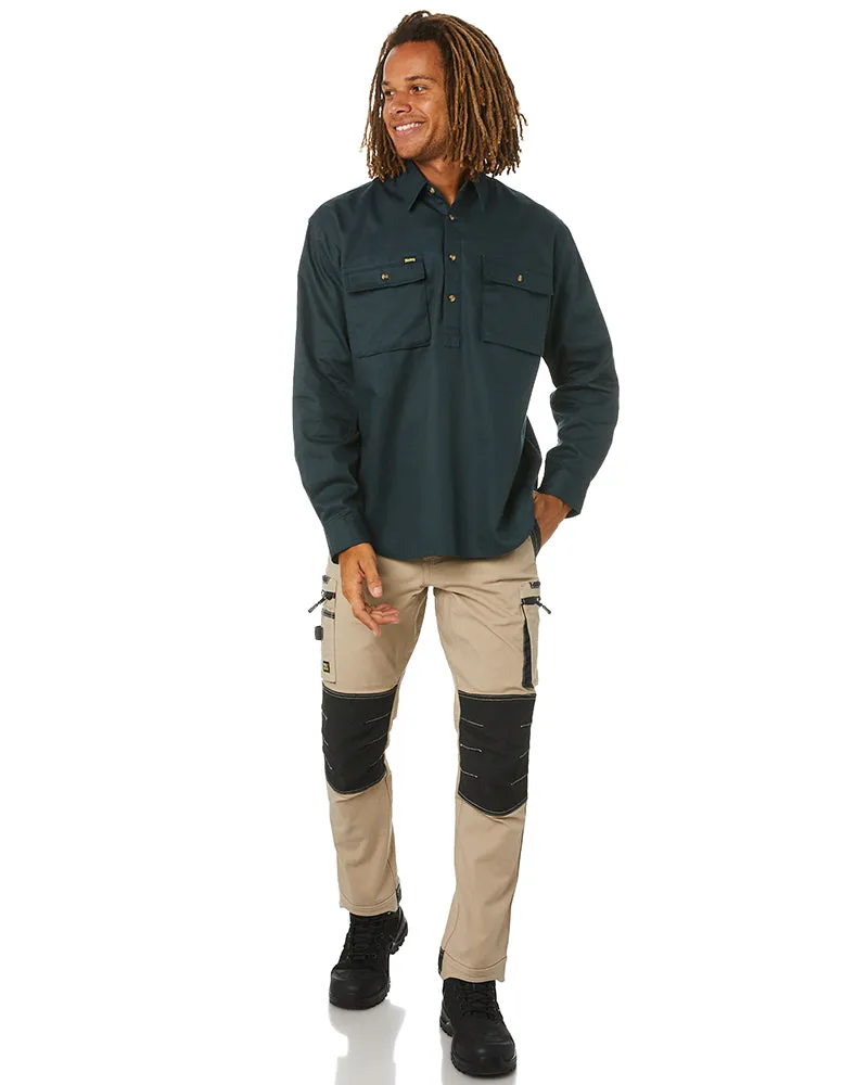 Flex and Move Stretch Utility Zip Cargo Pant - Stone