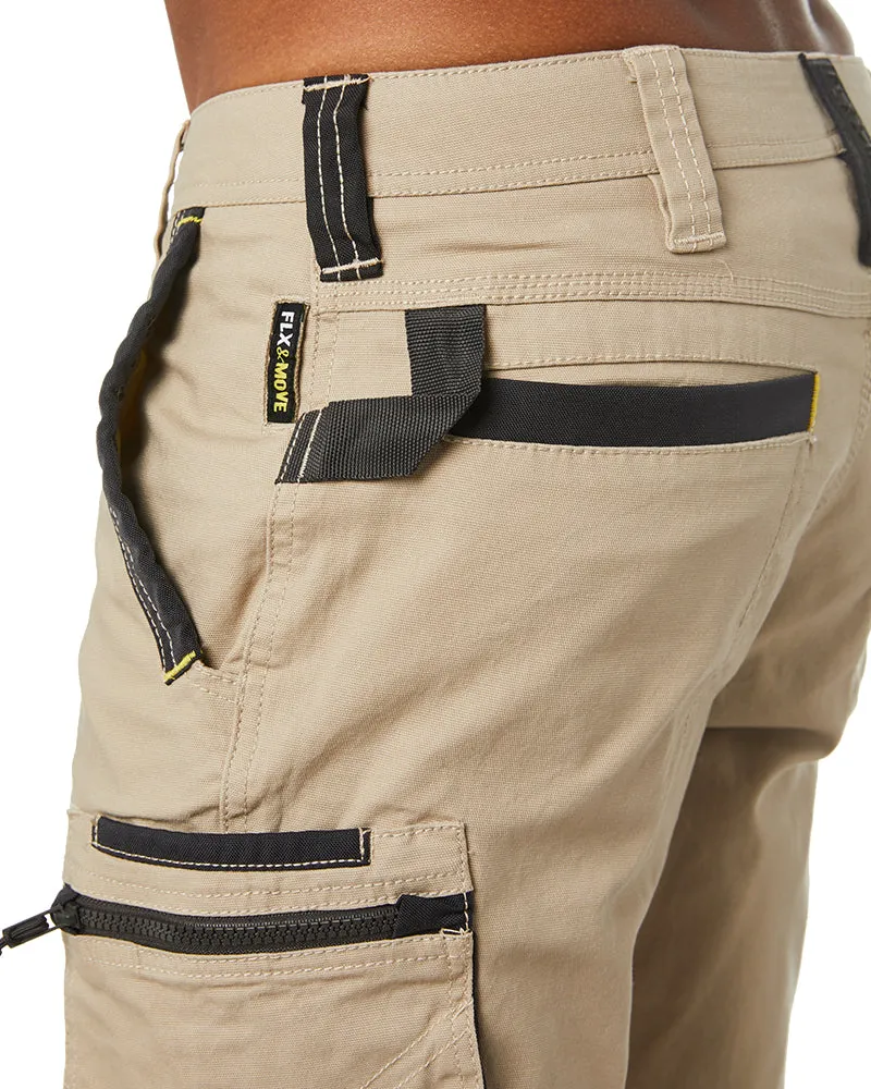 Flex and Move Stretch Utility Zip Cargo Pant - Stone