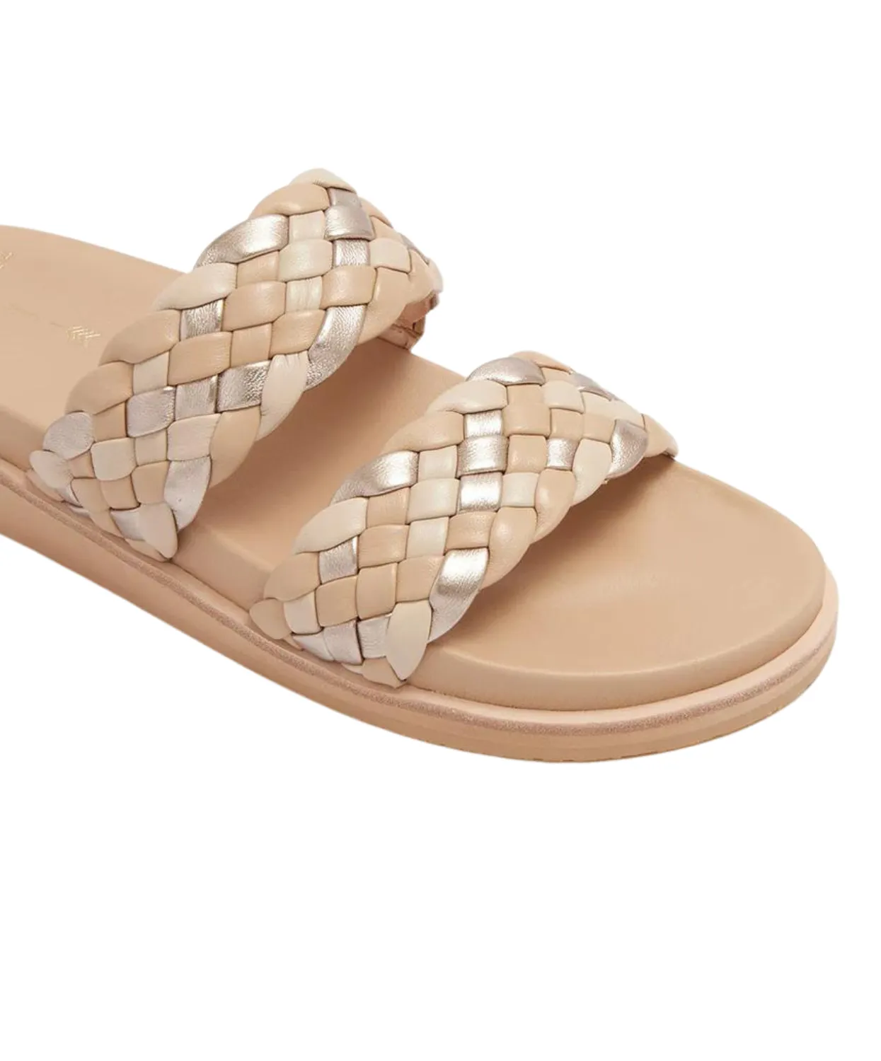 Frankie4 Malone Neutral Weave Slide