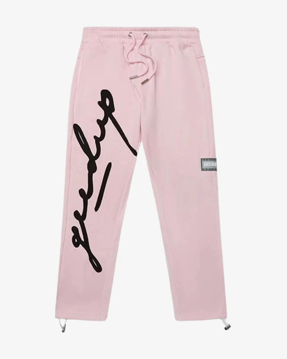 GEEDUP SIGNATURE TRACKPANTS PINK BLACK