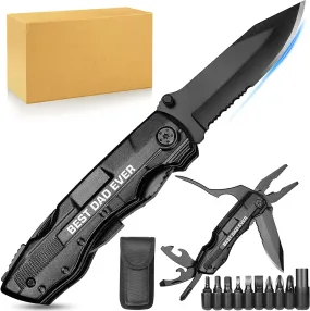 Gifts for Dad from Daughter Son,Pocket Multitool Knife BEST DAD EVER,Fathers Day Unique Gift for Dad,Christmas Stocking Stuffers for Dad,Birthday Tool Gifts for Dad,Camping,Hiking,Emergency,Outdoor.