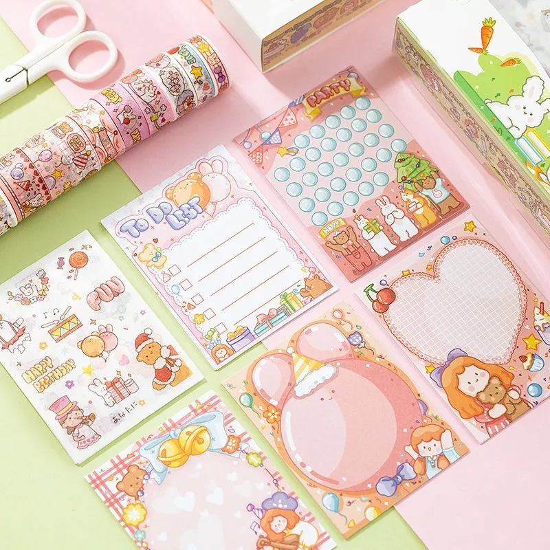 Happy Childhood Cartoon Girl-themed Scrapbook Kit