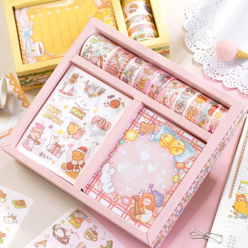 Happy Childhood Cartoon Girl-themed Scrapbook Kit