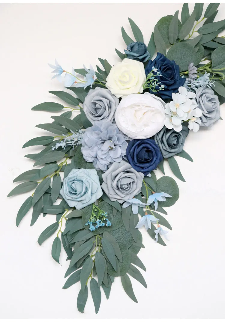 Haze Blue Rose Sign Flowers for Wedding Party Decor Proposal