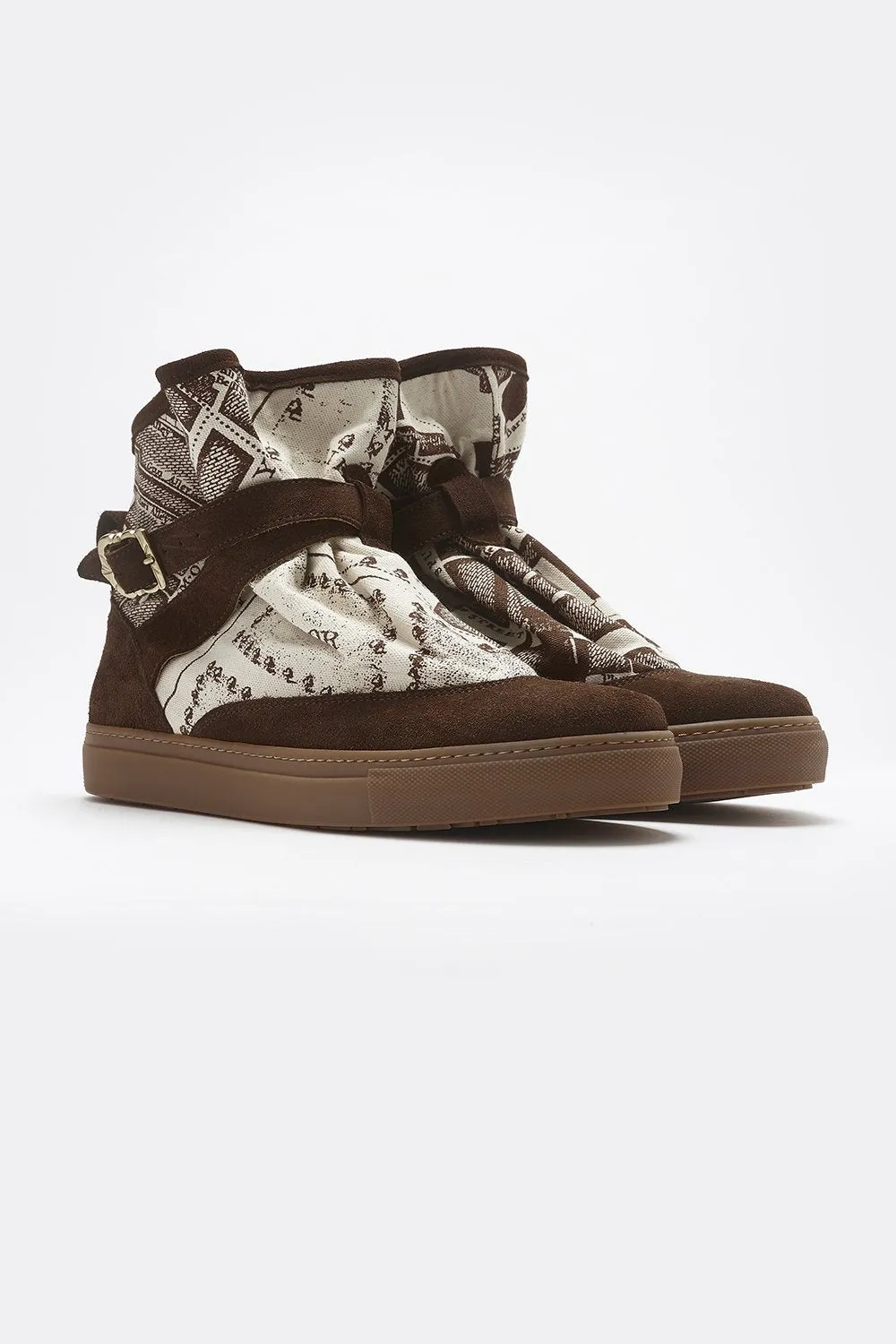 HIGHPAD SNEAKER - BROWN BOUNDARY