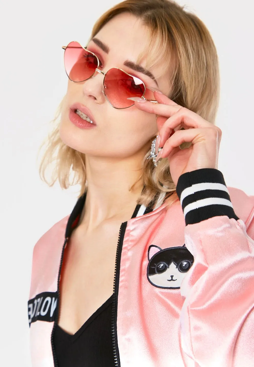 Jawbreaker - Y2K Shades In Pink - Sunglasses