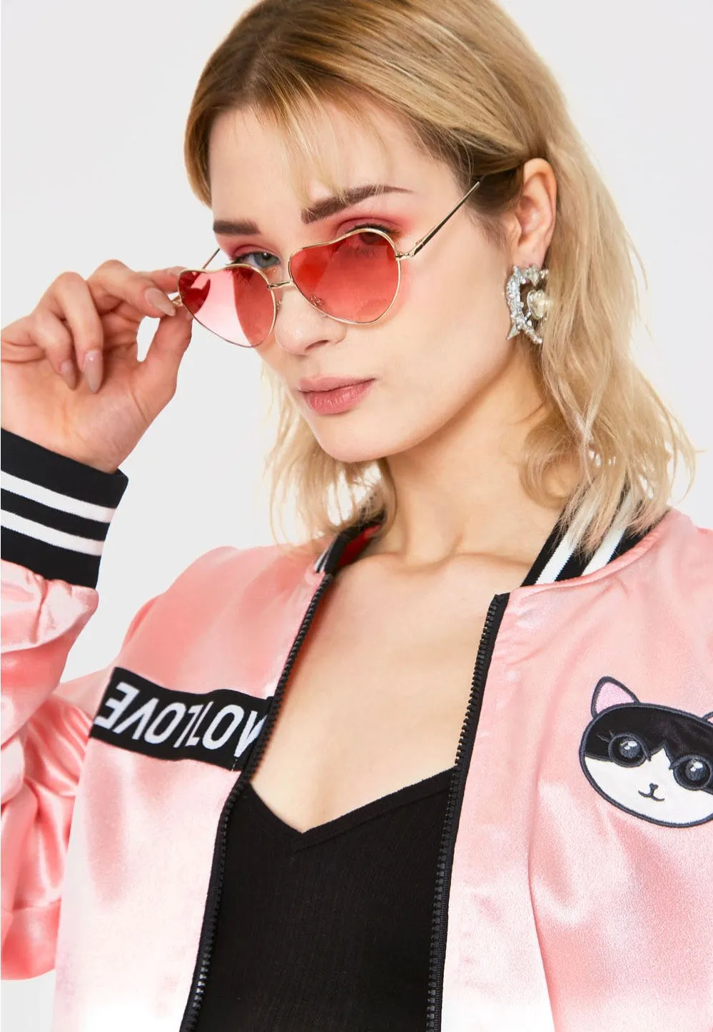 Jawbreaker - Y2K Shades In Pink - Sunglasses