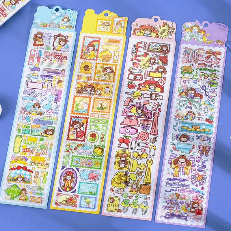 Kawaii Cartoon Character Dress-Up Sticker