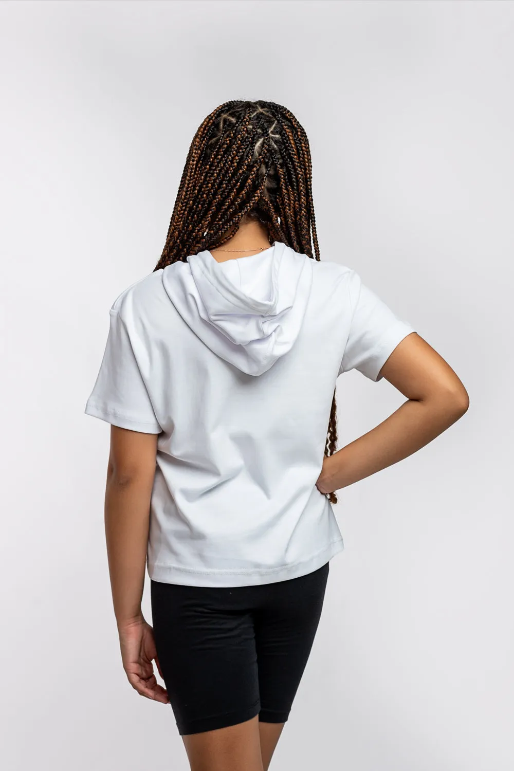 Kids Hooded Tee - White