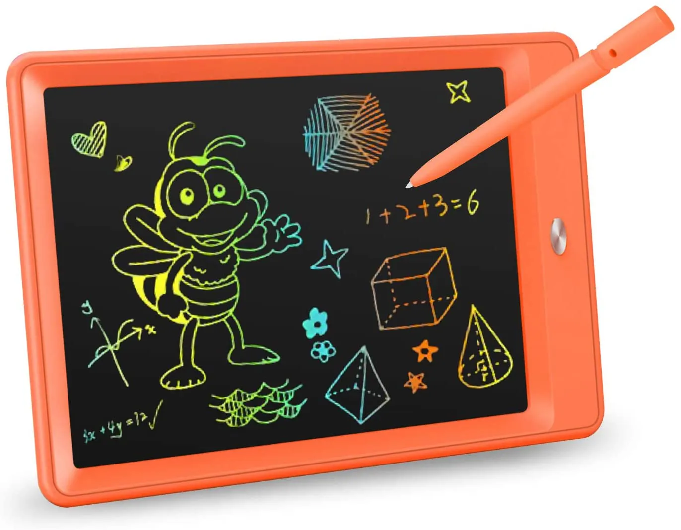 KOKODI LCD Writing Tablet, 10 Inch Colorful Toddler Doodle Board Drawing Tablet, Erasable Reusable Electronic Drawing Pads, Educational and Learning Toy for 3-6 Years Old Boy and Girls