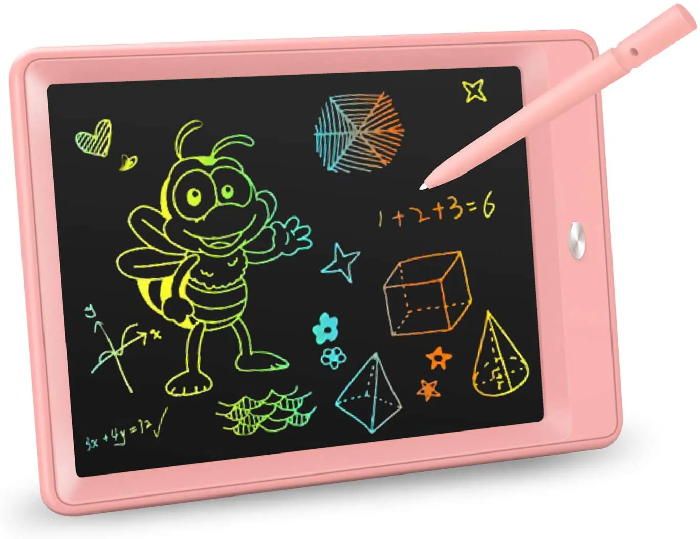 KOKODI LCD Writing Tablet, 10 Inch Colorful Toddler Doodle Board Drawing Tablet, Erasable Reusable Electronic Drawing Pads, Educational and Learning Toy for 3-6 Years Old Boy and Girls