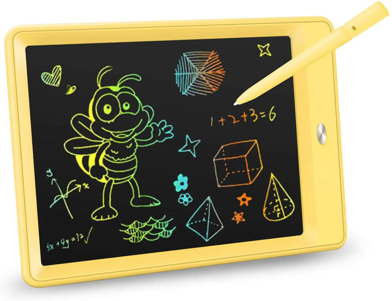 KOKODI LCD Writing Tablet, 10 Inch Colorful Toddler Doodle Board Drawing Tablet, Erasable Reusable Electronic Drawing Pads, Educational and Learning Toy for 3-6 Years Old Boy and Girls