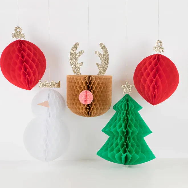 Large Hanging Honeycomb Decorations