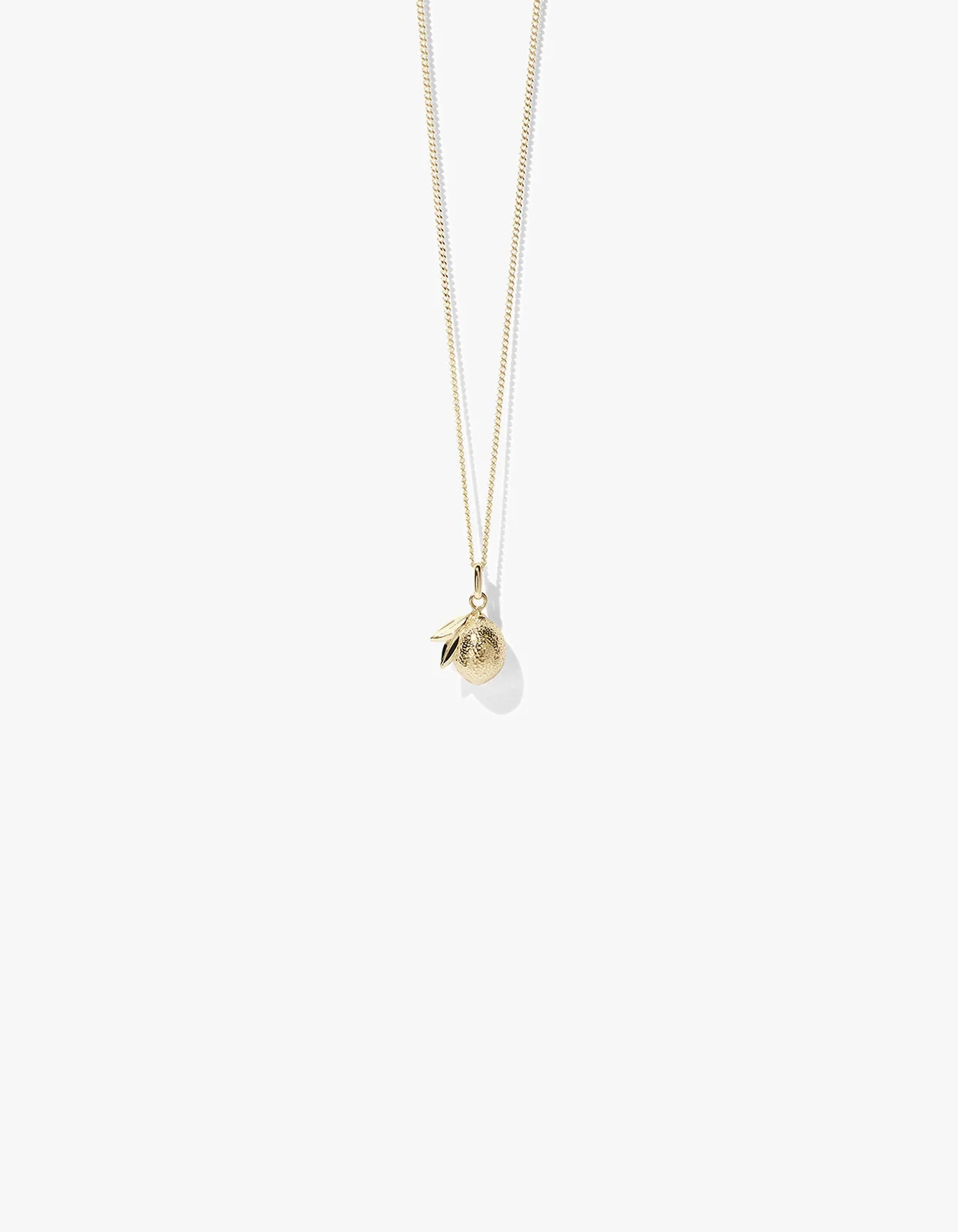 Lemon Charm Necklace - Gold