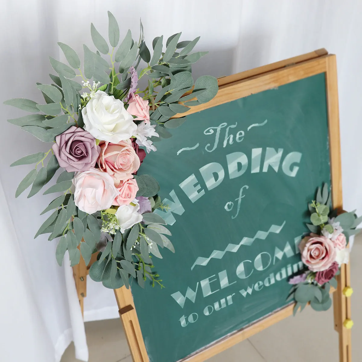 Light Pink Sign Flowers for Wedding Party Decor Proposal