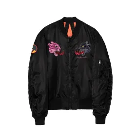 Maharishi Duality Panther MA1 Flight Jacket Black