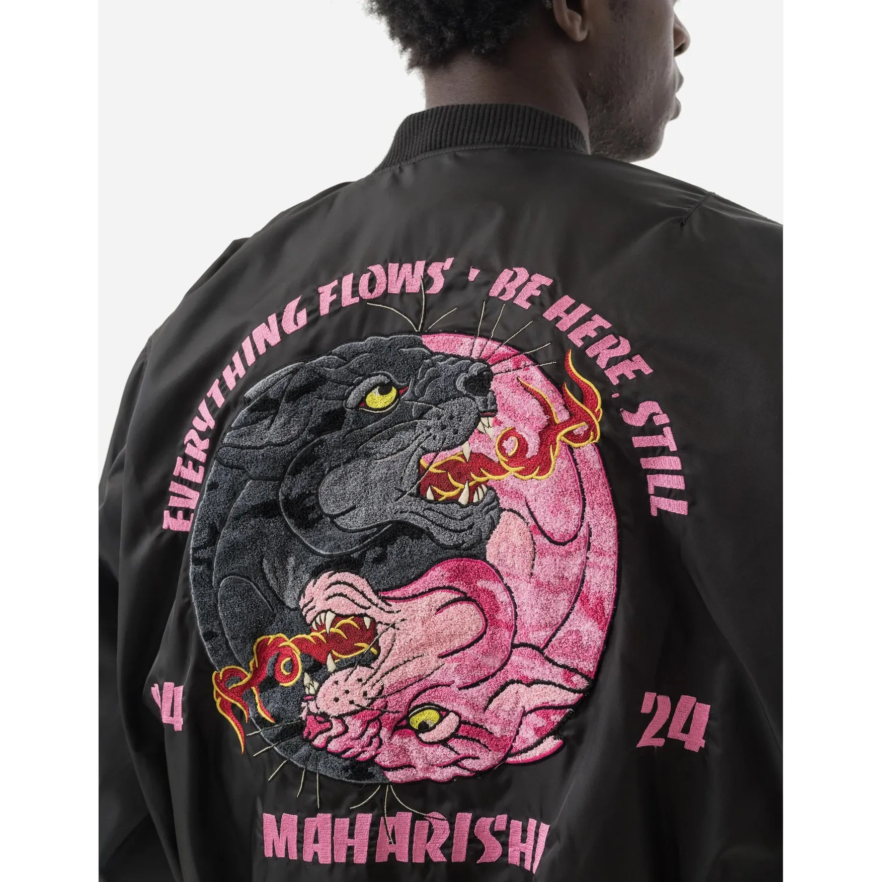 Maharishi Duality Panther MA1 Flight Jacket Black