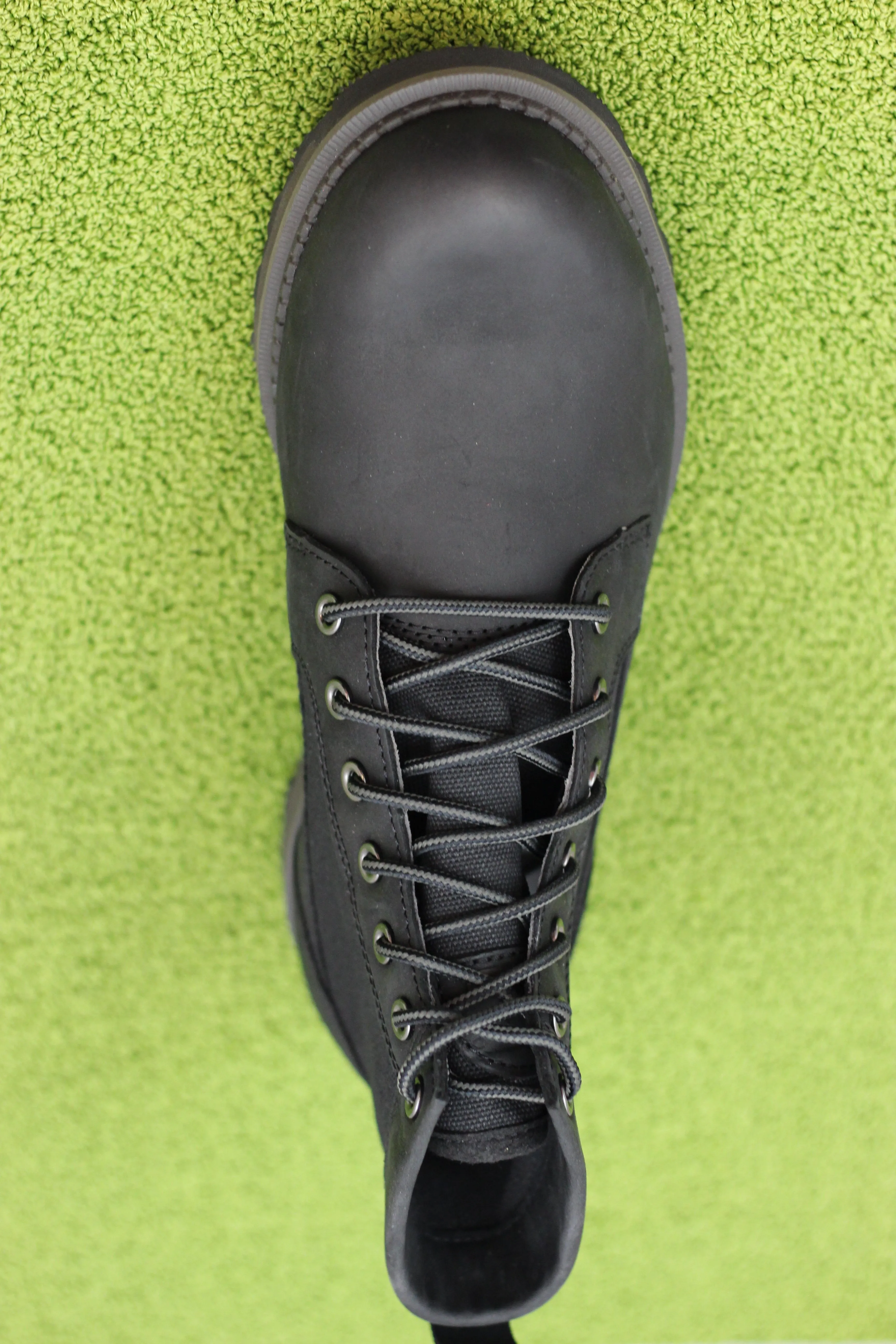 Mens Madson Field Boot - Black Leather/Canvas