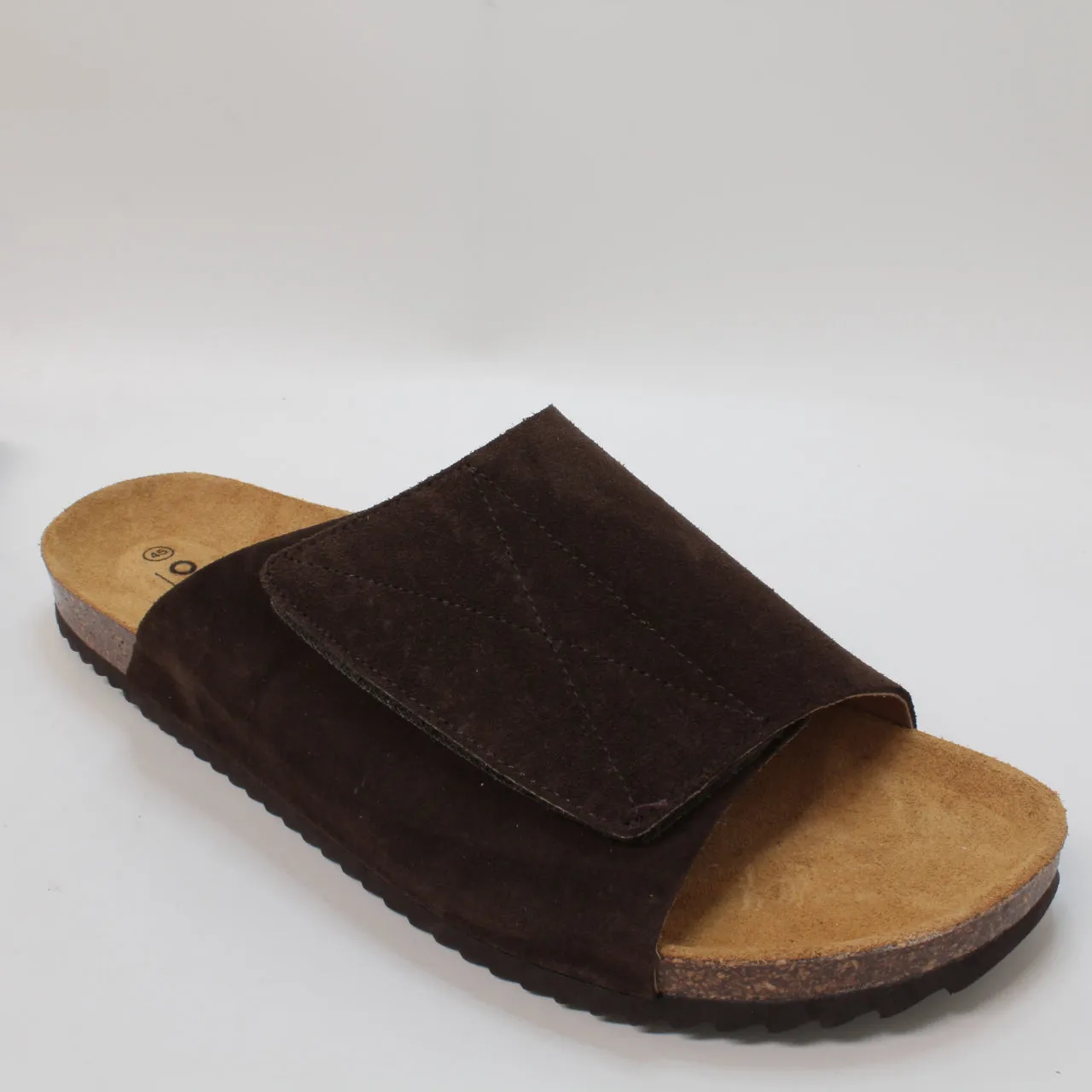 Mens Office Santiago Suede Sliders Chocolate Suede Uk Size 11