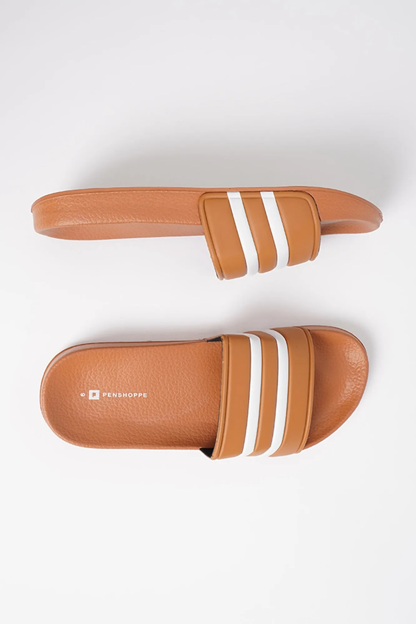 Men's Striped Slides