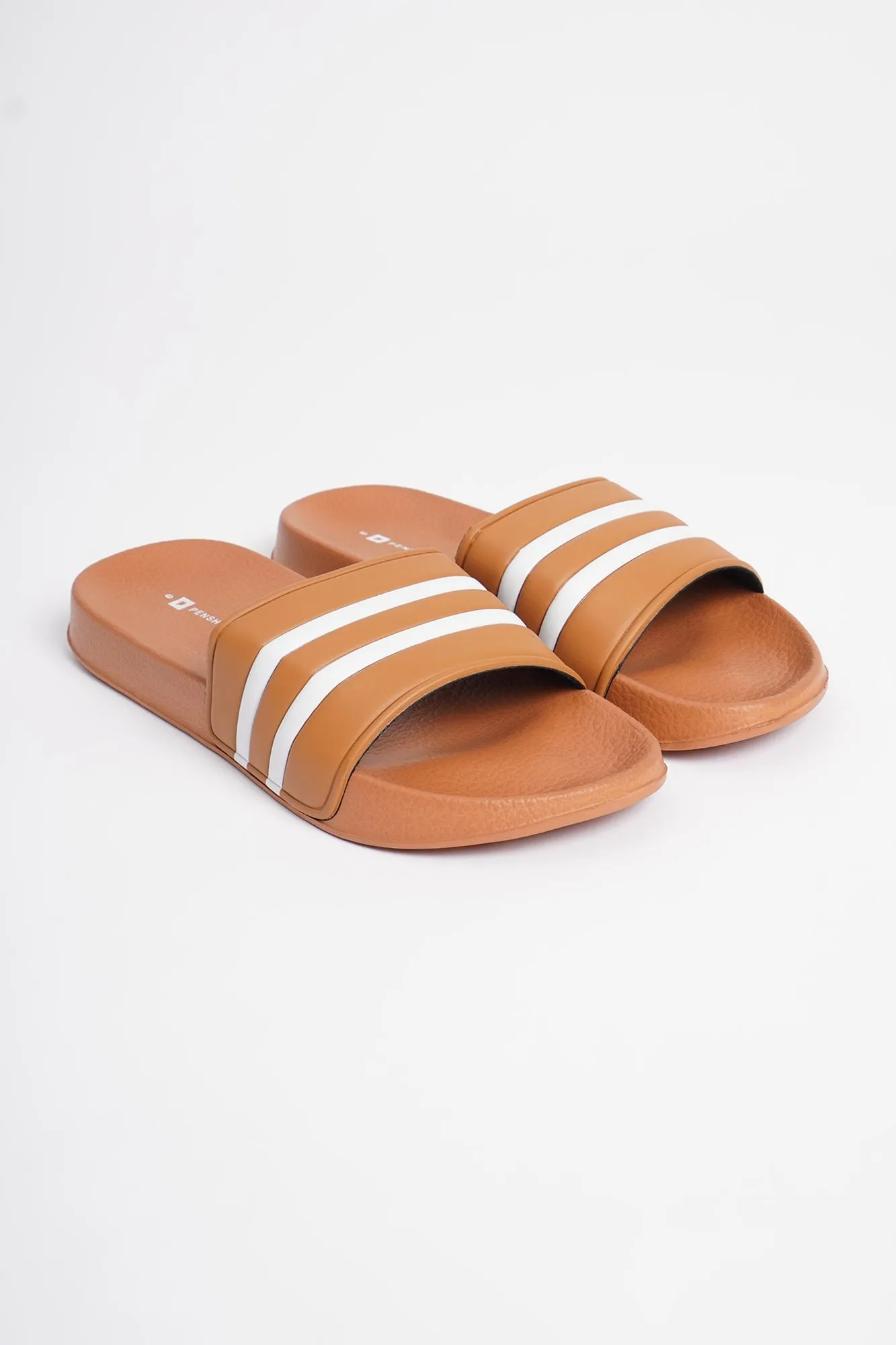 Men's Striped Slides