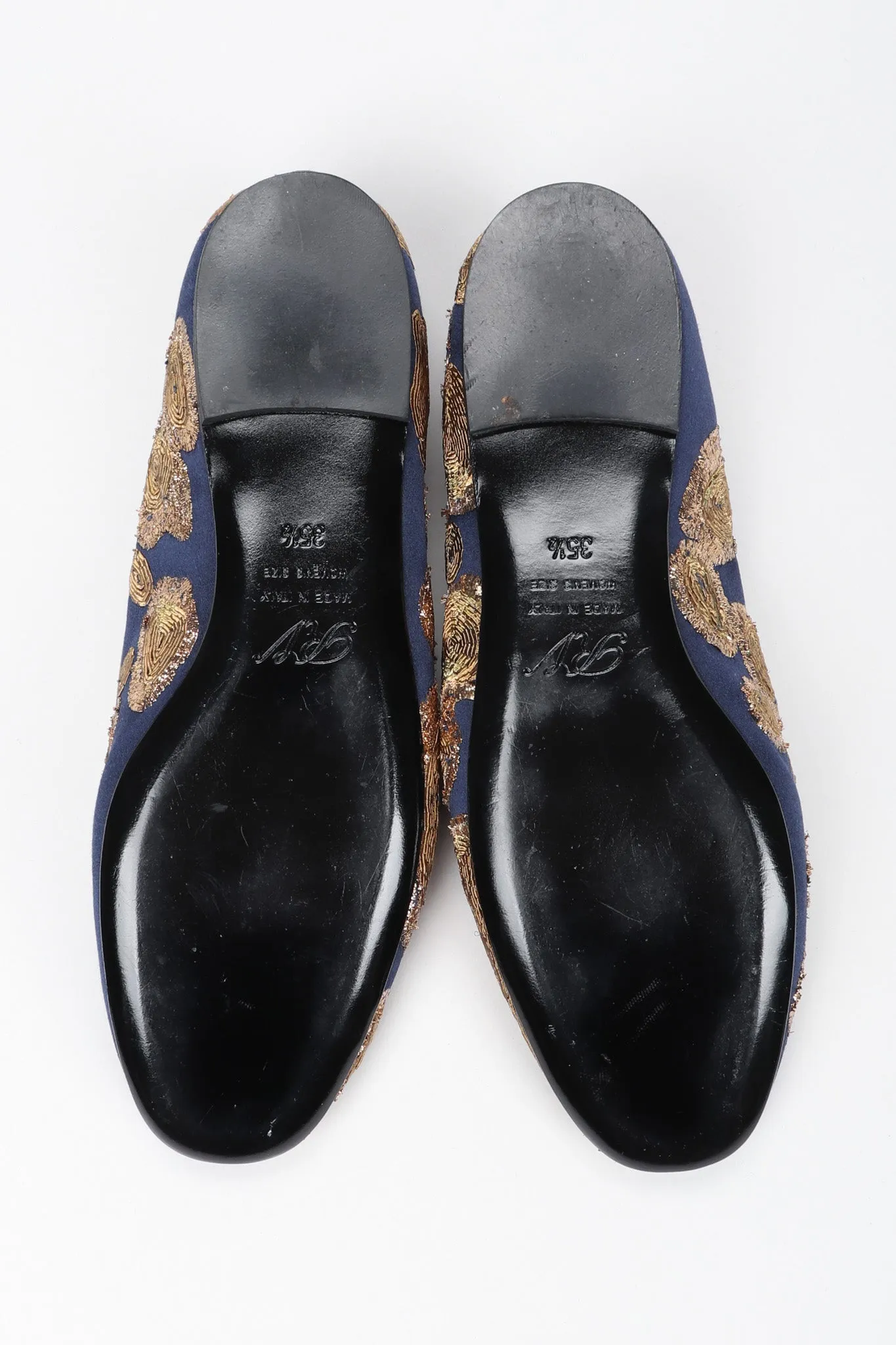 Metal Embroidered Loafers