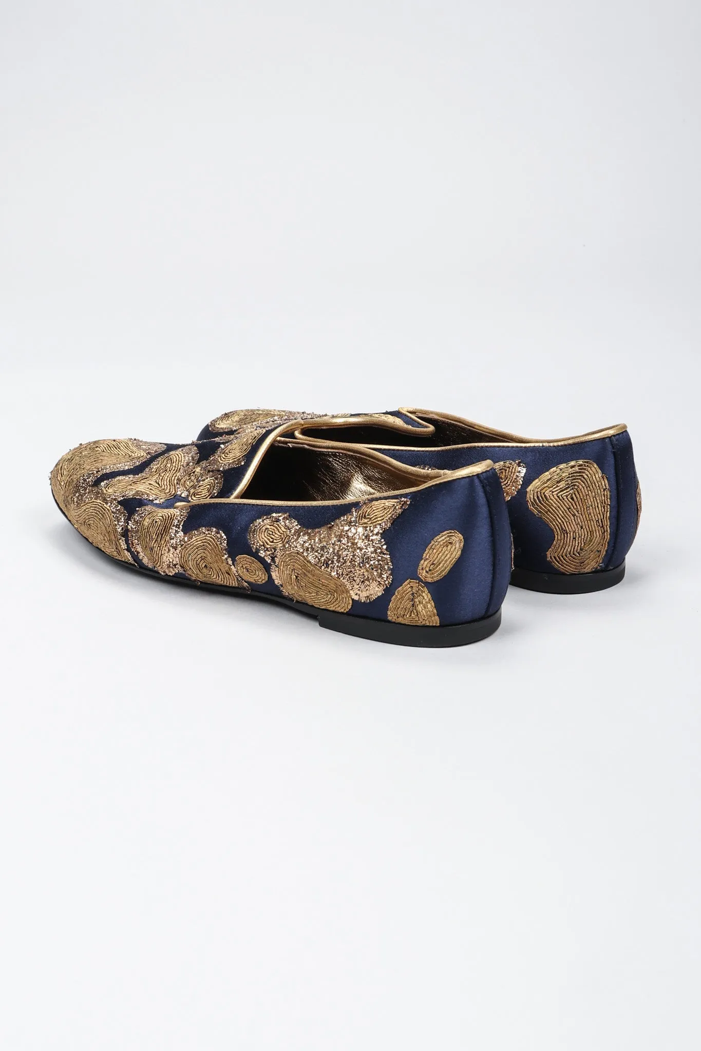 Metal Embroidered Loafers