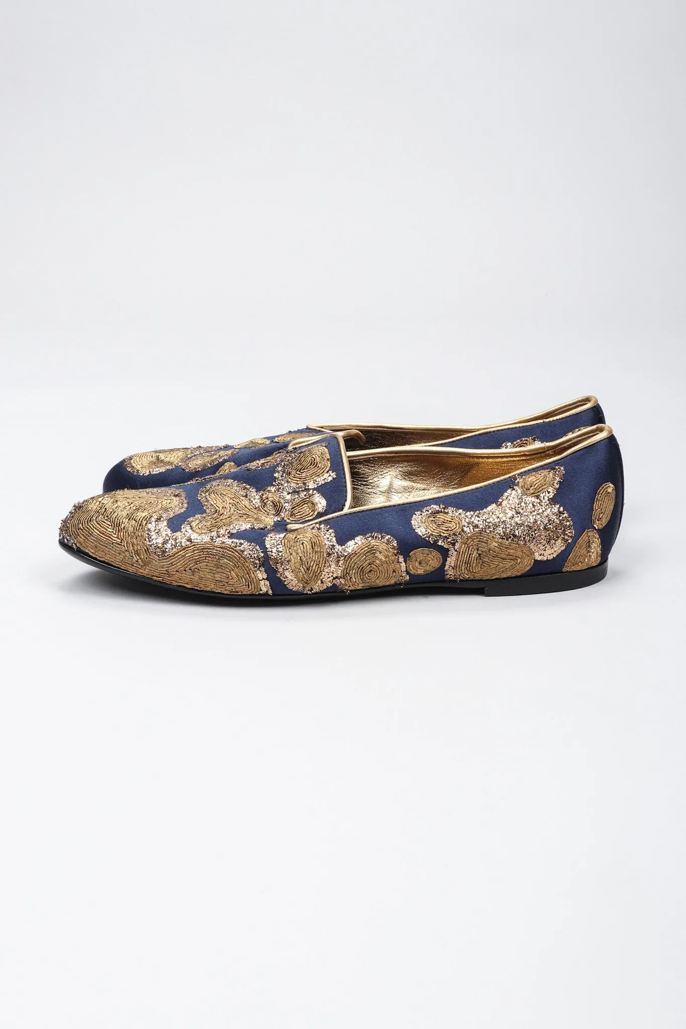 Metal Embroidered Loafers