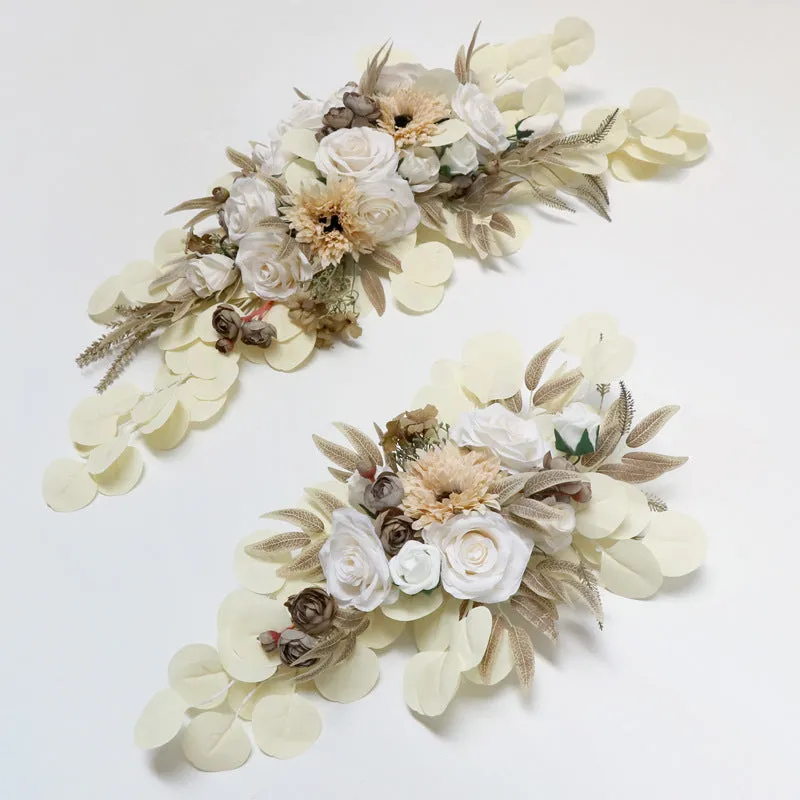 Milky White Flower Set for Wedding Party Decor