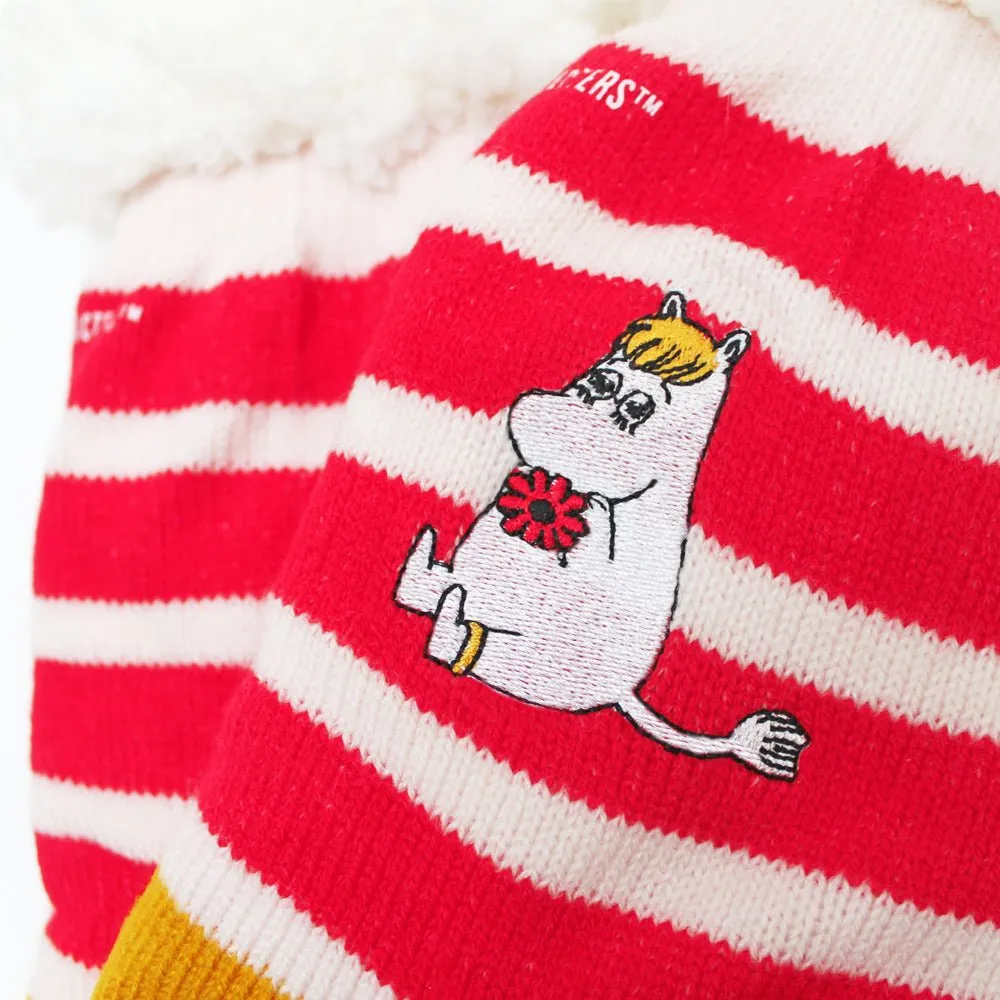 Moomin Slipper Socks With Stripy Snorkmaiden Design