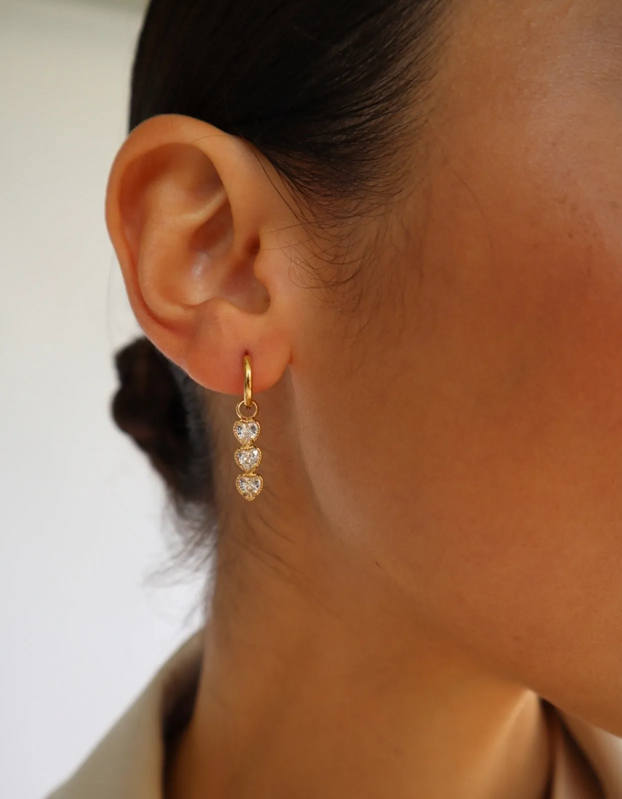 Moriah Earrings - Gold/Crystal